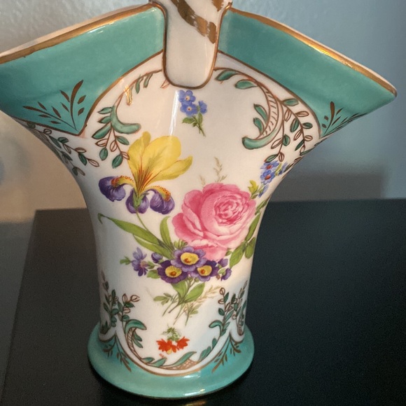 Paris Royal Peint La Main Porcelain Floral Basket - Picture 4 of 6